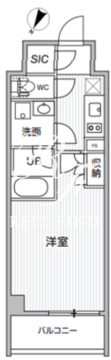 シーズンフラッツ新大塚 605 間取り図