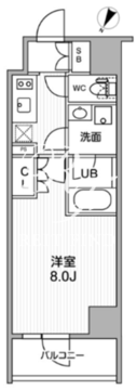 シーズンフラッツ新大塚 406 間取り図