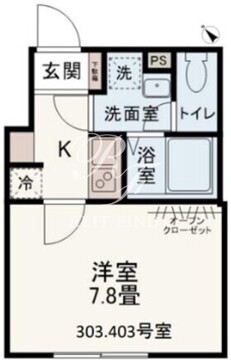 Co-W Residence 303 間取り図