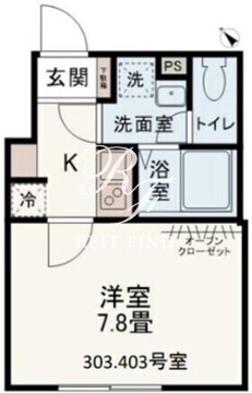 Co-W Residence 403 間取り図