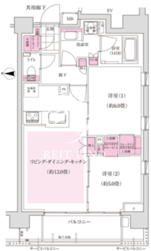 ディームス東陽町 803 間取り図