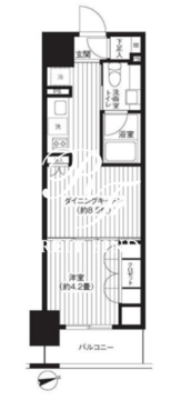 レジディア新御徒町 1004 間取り図