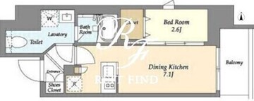 シーズンフラッツ東十条 1203 間取り図