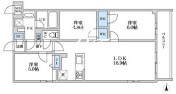 エスレジデンス富士見ヶ丘アフォード 304 間取り図