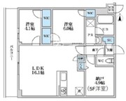 エスレジデンス富士見ヶ丘アフォード 202 間取り図