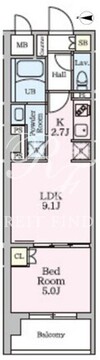 リビオメゾン大岡山 103 間取り図