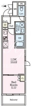 リビオメゾン大岡山 301 間取り図