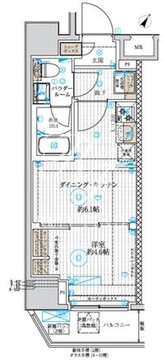 ベルグレード浅草DUE 302 間取り図