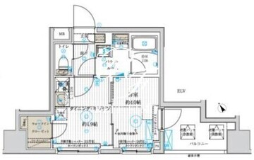 ベルグレード浅草DUE 403 間取り図