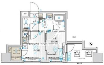 ベルグレード浅草DUE 803 間取り図