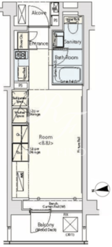 カスタリア市ヶ谷 207 間取り図