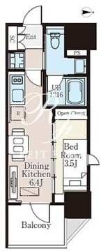 ザ・ライオンズフォーシア町屋 501 間取り図