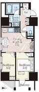 ザ・ライオンズフォーシア町屋 203 間取り図