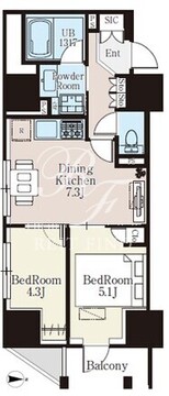 ザ・ライオンズフォーシア町屋 203 間取り図