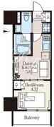 レジデンシャル町屋 202 間取り図