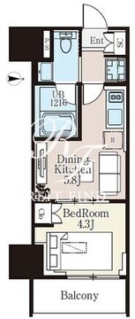 ザ・ライオンズフォーシア町屋 502 間取り図