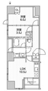 レジデンシャル町屋 1003 間取り図