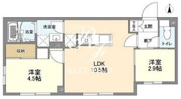 ウェルスクエア森下 403 間取り図