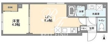 ウェルスクエア森下 301 間取り図