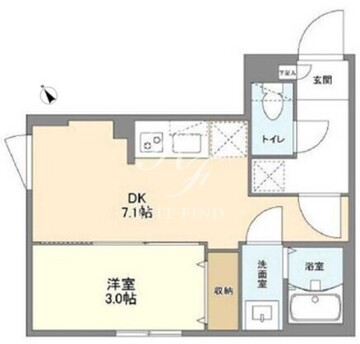 ウェルスクエア南長崎 301 間取り図