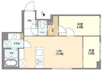 ウェルスクエア南長崎 505 間取り図