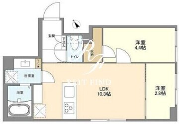 ウェルスクエア南長崎 305 間取り図