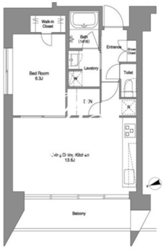 ザ・ケンジントン・レジデンス芝浦 310 間取り図