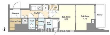 ラティエラ四谷 404 間取り図