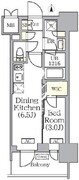 プライムガーデン銀座八丁堀 306 間取り図