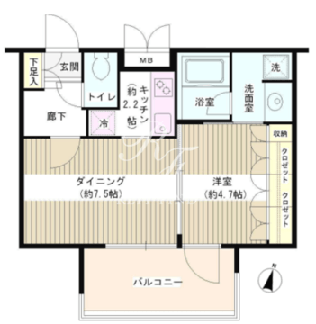 アゼリアテラス新宿 316 間取り図