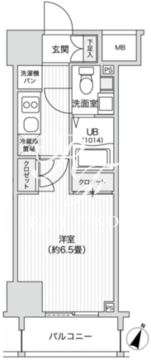 レジディア笹塚2 1005 間取り図