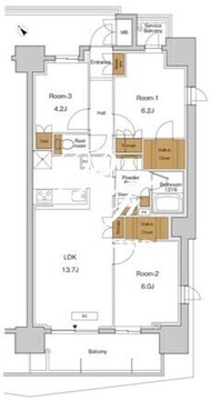 ＲＪＲプレシア東十条ガーデン 912 間取り図