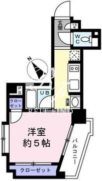 レジディア恵比寿3 306 間取り図