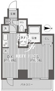 レジディア蒲田 304 間取り図