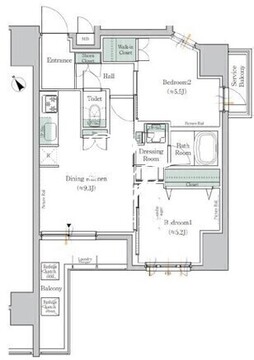 ワンルーフレジデンス台東根岸 1201 間取り図