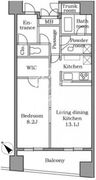 レジディア恵比寿2 1401 間取り図