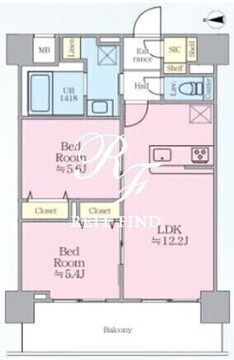 パピルス三ノ輪レジデンス 1102 間取り図