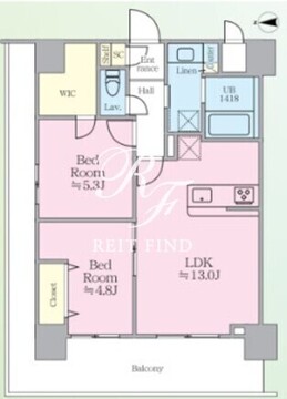 パピルス三ノ輪レジデンス 403 間取り図