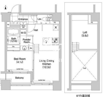 コンフォリア新川 605 間取り図