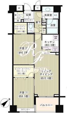 KDXレジデンス日本橋水天宮 405 間取り図