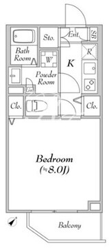 ルネサンスコート高田馬場カルム 401 間取り図
