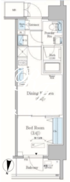 アーバネックス錦糸町 1302 間取り図