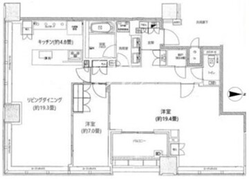 白金ザ・スカイ E-3909 間取り図