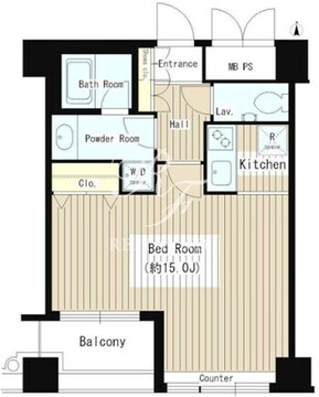 ワッツ白金 203 間取り図