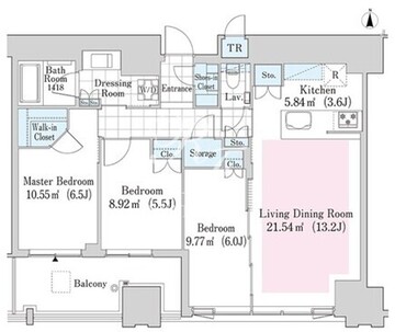 大崎ガーデンレジデンス 307 間取り図