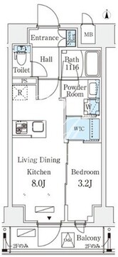 リテラス住吉 305 間取り図