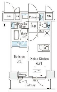 リテラス住吉 502 間取り図