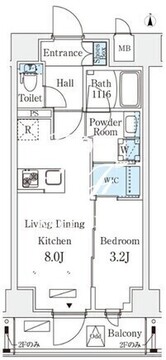 リテラス住吉 505 間取り図