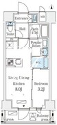 リテラス住吉 705 間取り図