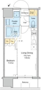 プラウドフラット大井町 702 間取り図